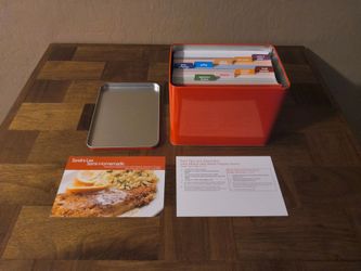 Sara Lee Recipe Cards In Tin Container