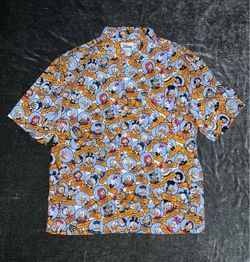 Disney Ducktales Ducks Scrooge McDuck Matilda Donald Button Camp Shirt Size XS
