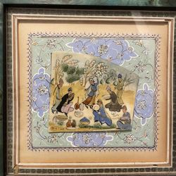 Feast in the King's Garden, or Persian Feast, by the artist E Omumi.