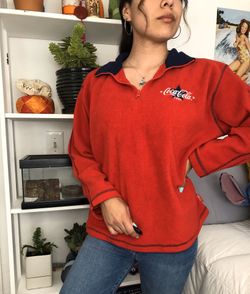 Coca Cola sweater half zip