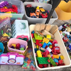 Toys For Kids Toddlers I’m Selling Them All Together Or What Ever Item U May Like 👍 All For $65 Obo Only Box Not Available Is The Box With Cars 🚗 