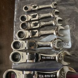 Craftsman Stubby Flex Head Locking Wrench USA NOS