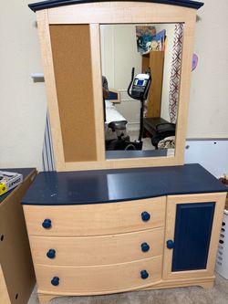 youth bedroom furniture set, mattress, boxspring, lamps, computer table