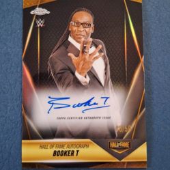 2025 WWE Topps Chrome Booker T. HoF Autograph