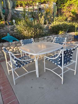 Vintage Tropitone Cantina Patio Dining Set