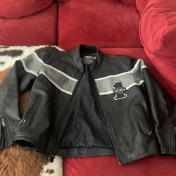Harley Davidson Leather Jacket Size Large 