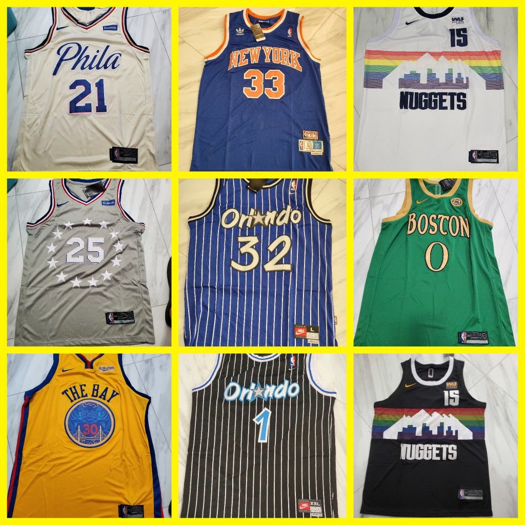 Jerseys stiches different teams