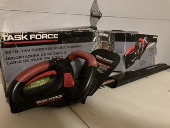 TASK FORCE HEDGE TRIMMER 18v CORDLESS TOOL ONLY NO BATTERY