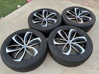 Rims 22 TURBO BLADE gloss Black  6x5.5 - 6x139.7 rines For Sierra Yukon Silverado Tahoe Suburban C10 Avalanche Escalade Bronco 4Runner Tacoma Sequoia