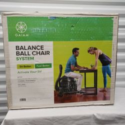 Gaiam Classic Balance Ball Chair Exercise Stability Yoga Ball for Home Office