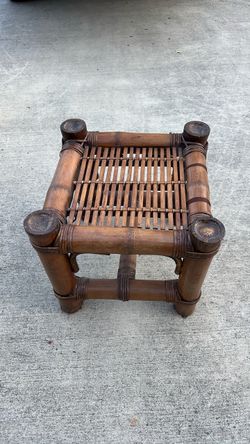 Bamboo footstool or low side table