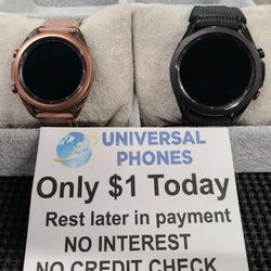 SAMSUNG GALAXY WATCH 5 UNLOCKED NEW IN BOX $1  DOWN TODAY REST IN PAYMENTS.NO CREDIT CHECK 