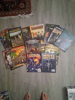 Warhammer & D&D Books and Magazines Lot