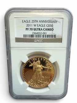 2011 W American Gold Eagle $50 NGC PF70 Ultra Cameo
