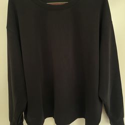 black long-sleeve crewneck shirt from the brand A New Day
