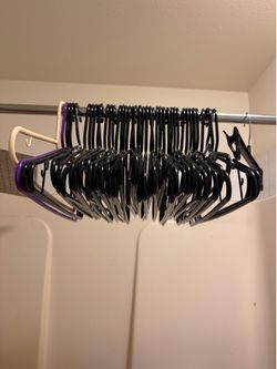 40 pack Black Plastic Hangers