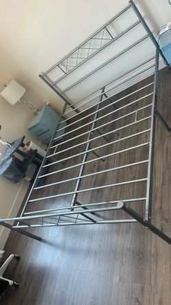 Queen Metal Platform Bed Frame - $60(Pickup Only)