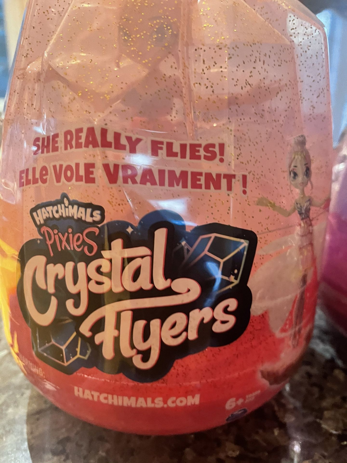 Brand New 2 Crystal Flyers Hatchimals!! Purple & Pink!!!!