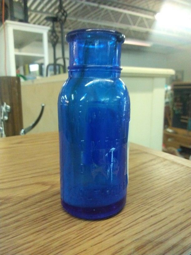 Antique Cobalt Blue Seltzer Bottle