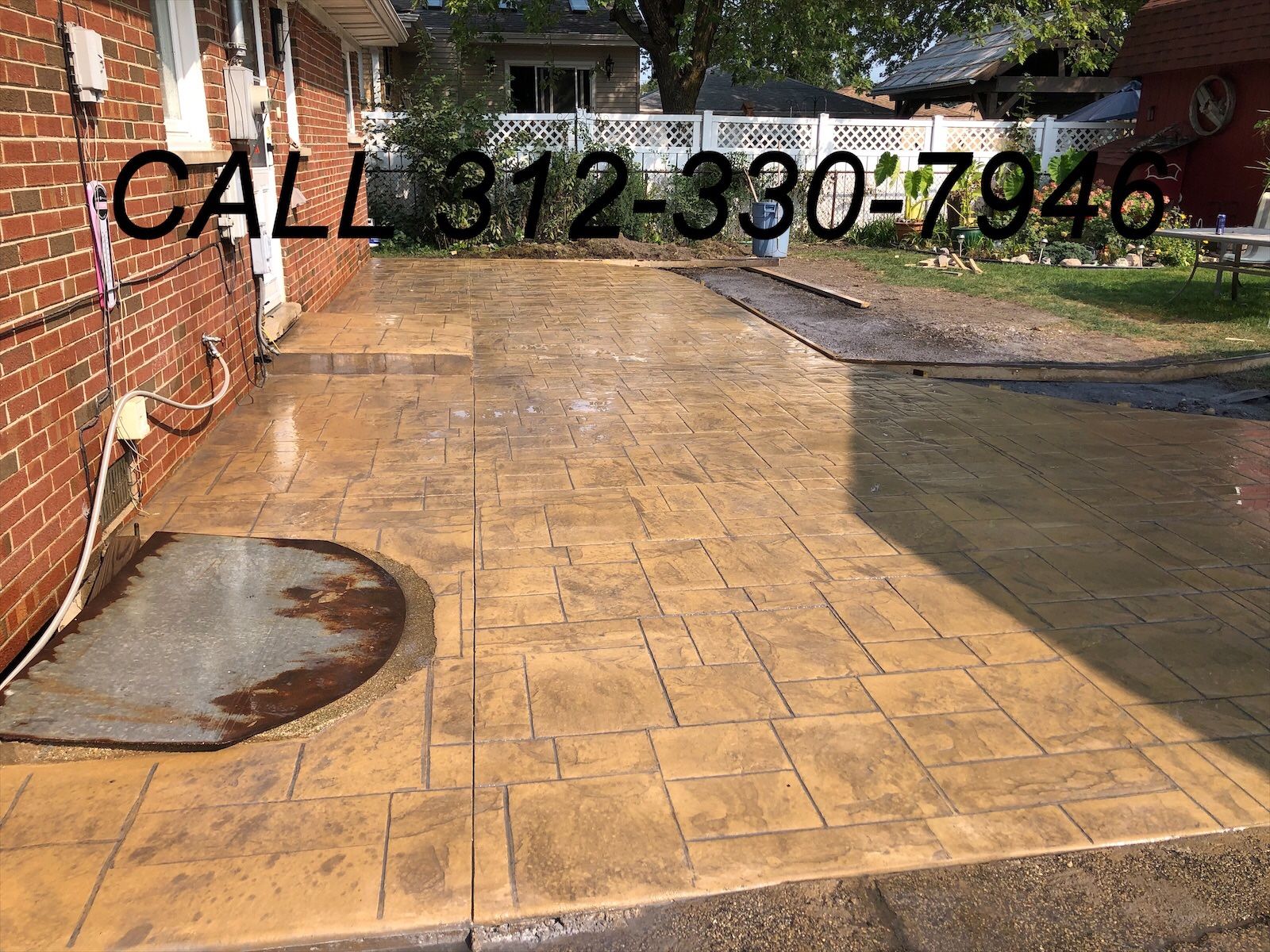 Concrete with stamp for sale