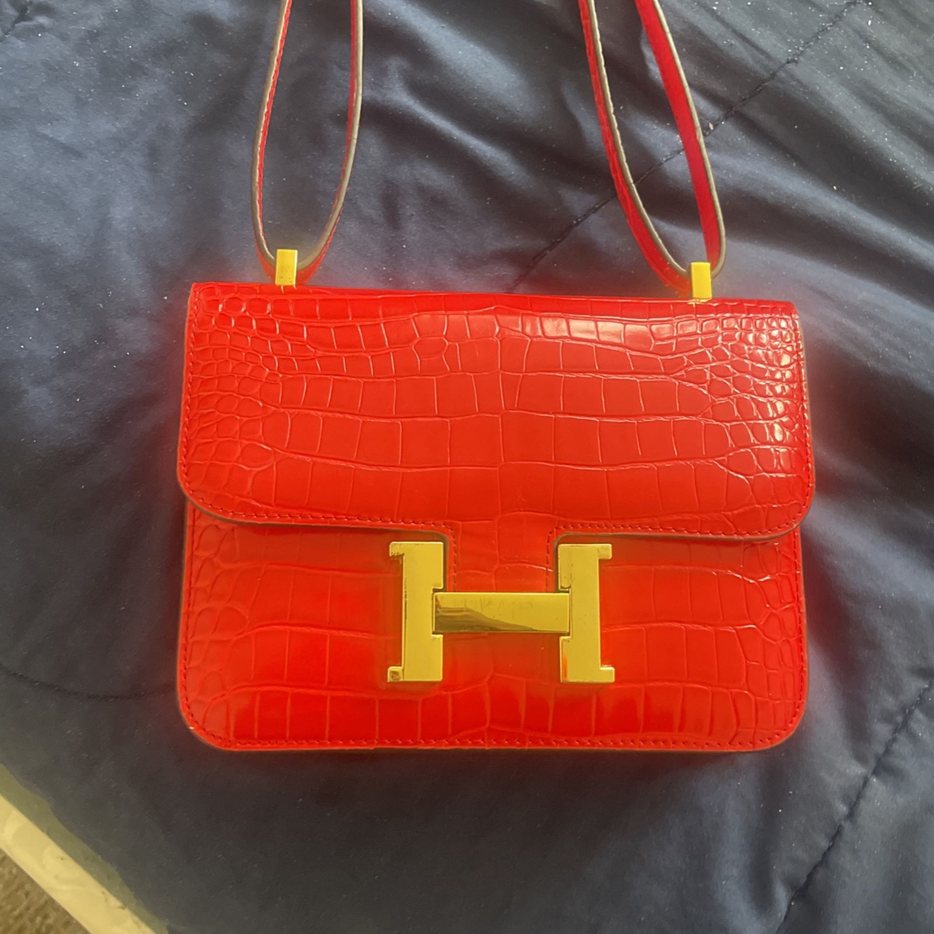 crocodile red Hermes constance