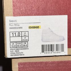Sk8-Hi White Vans 
