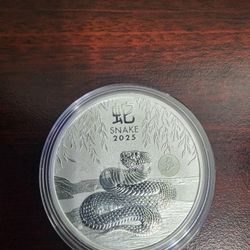 2025 Australia Year Of The Snake 1oz Silver