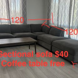 Sectional Sofa $40, Self Pickup