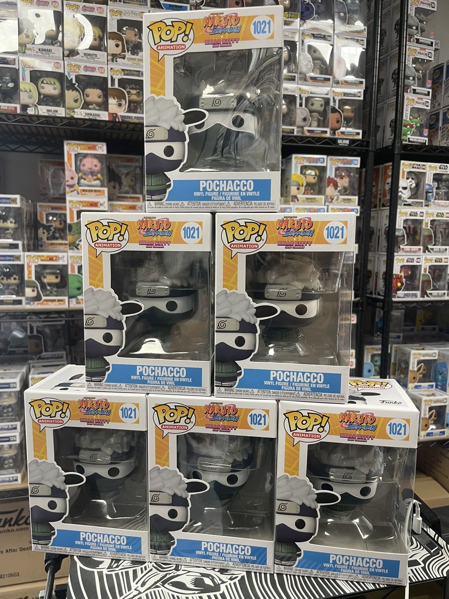 Funko Pop Hello Kitty X Naruto Pochacco Kakashi