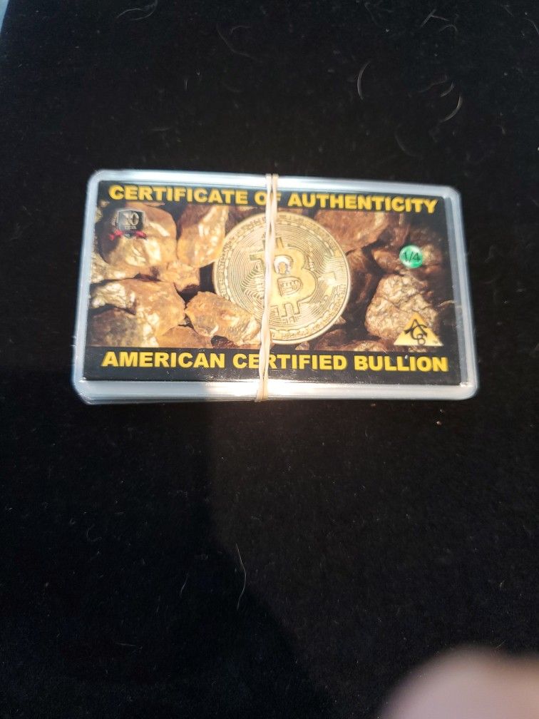 10x .999 "American Certified Bullion" Gold Fractional (1/4 grain) Cards (w/ CofA)