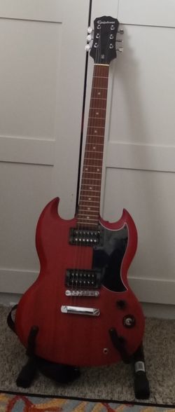 red Epiphone SG Standard (Vintage Cherry)