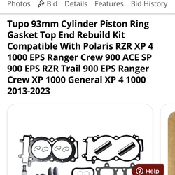 RZR Top End Rebuilt Kit