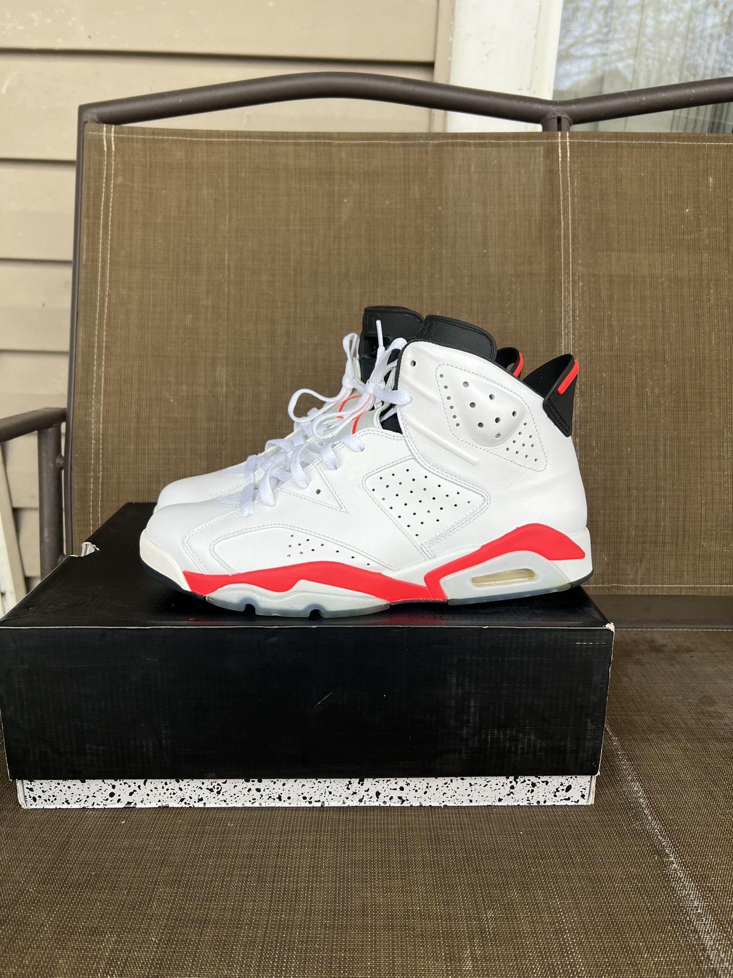 Jordan White Infrared 6 Size 11