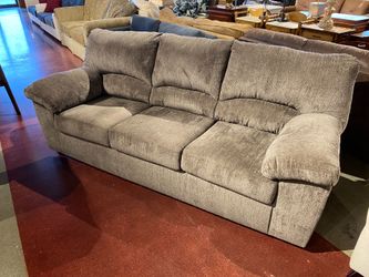 Grey Chenille Three Seater Couch