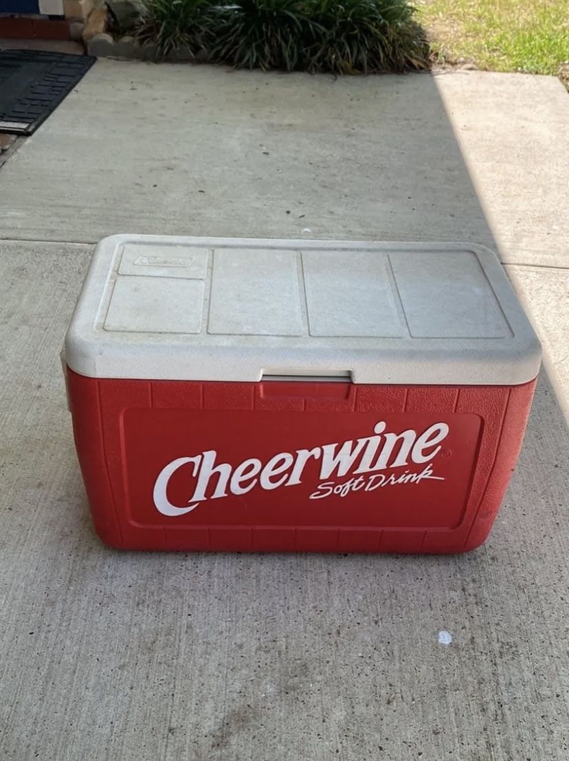 Coleman Cooler Ice Chest Red White
