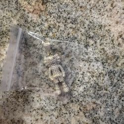 Silver Kaws Pendent