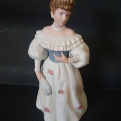 Vintage Homco Porcelain Lady Figurine "Belle of the Ball" (#1463) 8" tall