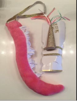 GIRLS UNICORN HORN BIRTHDAY HAT UNICORN DRESS UP HEADBAND TAIL COSTUME SET 