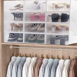 12 PACK SHOE STORAGE BOX 