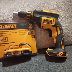 DeWalt 20V MAX/XR Brushless Drywall Screw gun  W/ 1 - 20V Max 2AH Battery