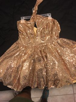 Sequins Party Dress Handmade xl