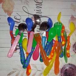 Lot Of Toddler Spoons/Forks 
