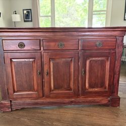 Solid Wood Dining Server Storage 