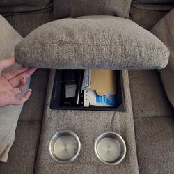 3 recliner sectional couch