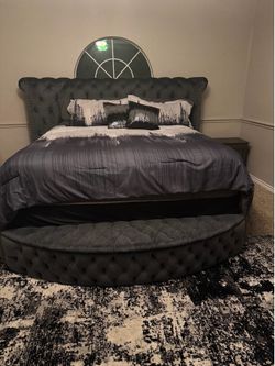 King size storage bed
