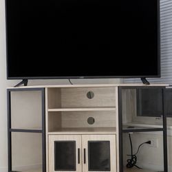 TV Stand- Entertainment Center with Storage & Power Outlet