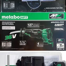 Metabo Hpt 36v Circular, Reciprocating Saws, Battery and Charger $260 Firm Pickup Only