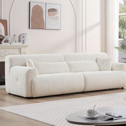 Luxury Faux Rabbit fur plush sofa