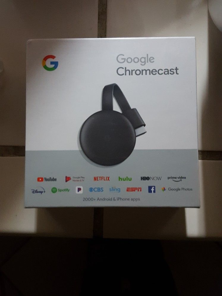 Google Chromecast - Charcoal (3rd Generation)