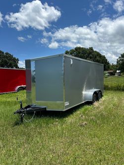 🦅Quality Cargo Trailer Brand 🆕 7x16 Ta Tandem Axle PLYCORE 0.080 🔥